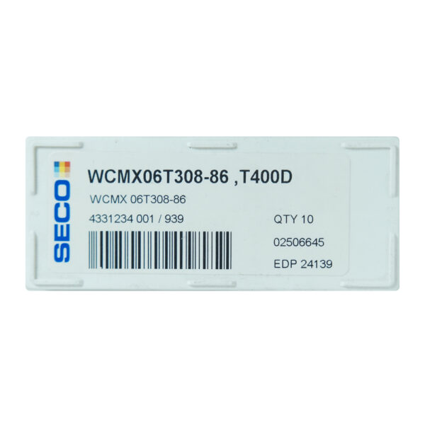 10 Insertos Wcmx06T308-86 T400D Seco - Imagen 5