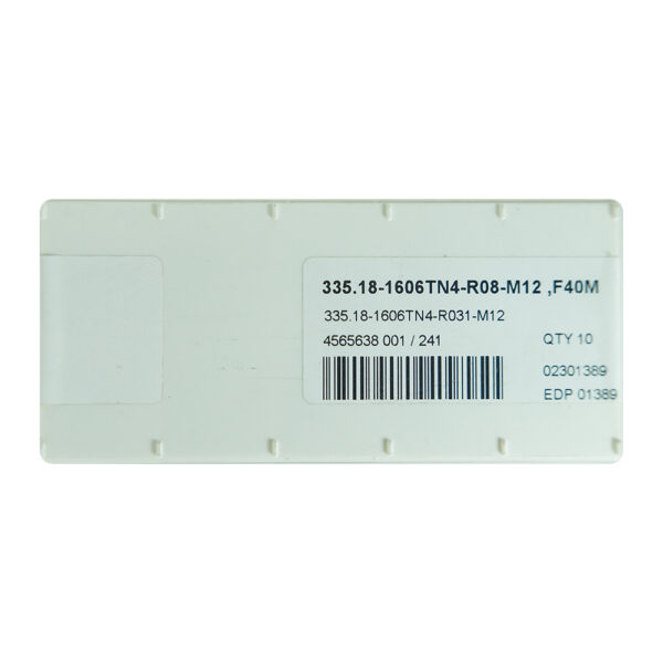 10 Insertos 335.18-1606Tn4-R031-M12 F40M Seco - Imagen 5