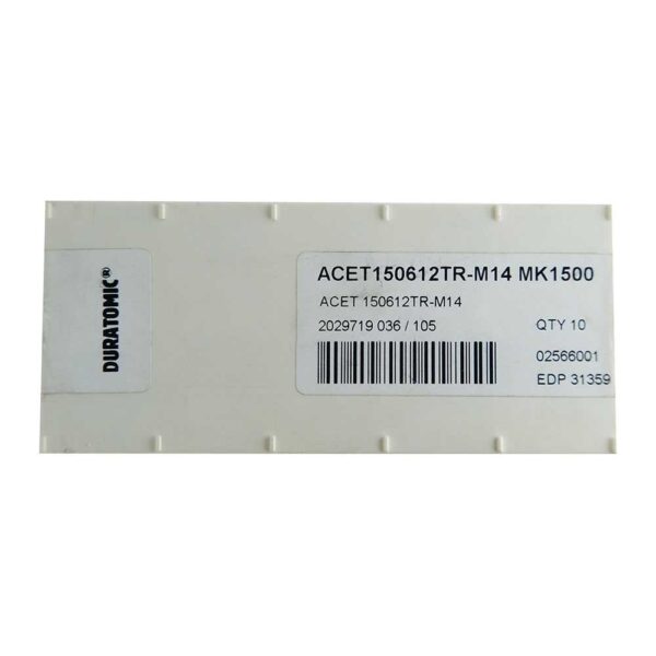 10 Insertos Acet 150612Tr-M14 Mk1500 Seco - Imagen 5