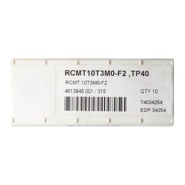 10 Insertos Rcmt 10T3M0-F2 Tp40 Seco - Imagen 5