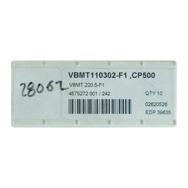 10 Insertos Vbmt220.5-F1 Cp500 Seco - Imagen 5