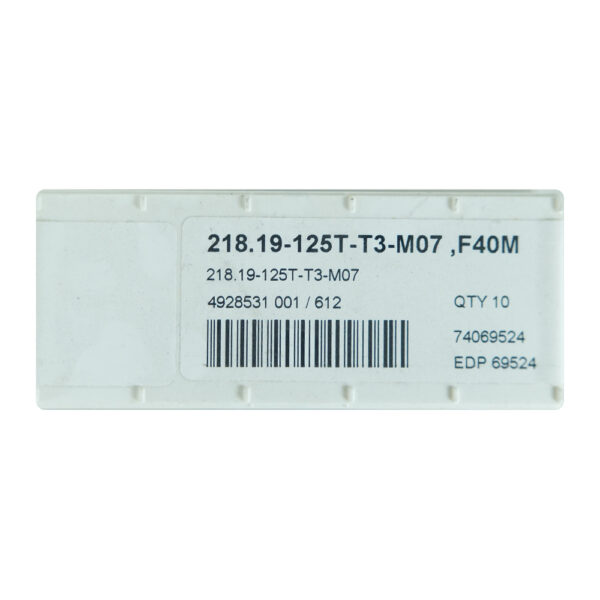 10 Insertos 218.19-125T-T3-M07 F40M Seco - Imagen 5