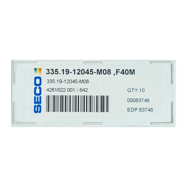 10 Insertos 335.19-12045-M08 F40M Seco - Imagen 5