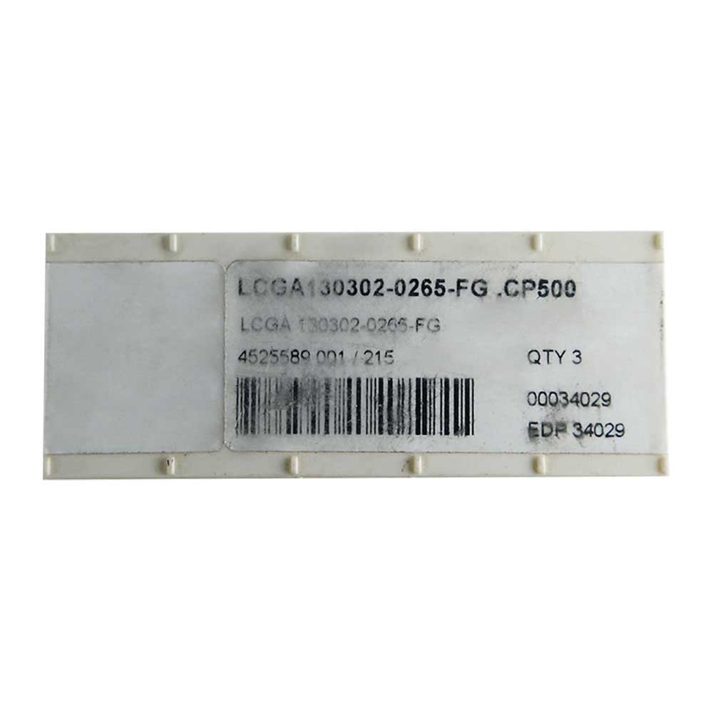 3 Insertos De Carburo Lcga 130302-0265-Fg Cp500 Seco - Imagen 5