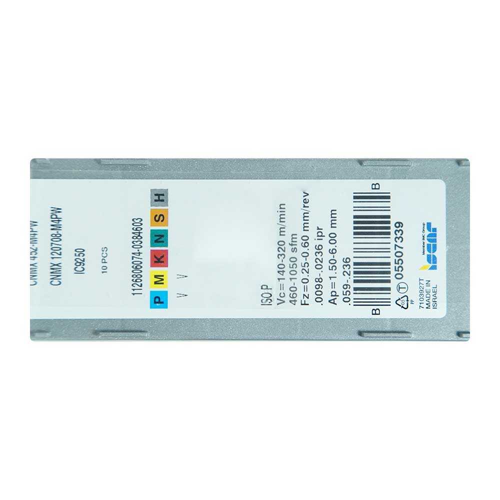 10 Insertos De Carburo CNMX452-HTW IC9250 Iscar - Imagen 5