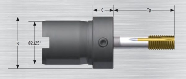 Adaptador Para Machuelo 1-3/4" Parlec - Imagen 2