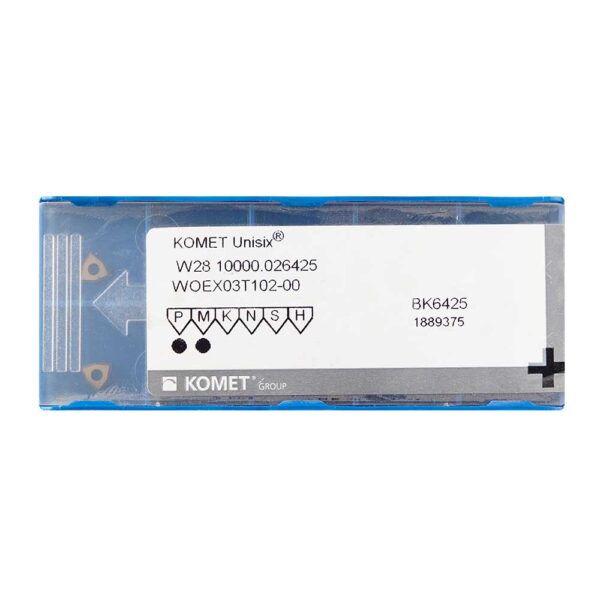 10 Insertos Para Torneado WOEX 03T102-00 BK6425 Komet - Imagen 4