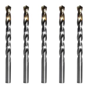 5 Brocas HSS 25/64" x 3-3/4" x 5-1/8" TiN Dormer